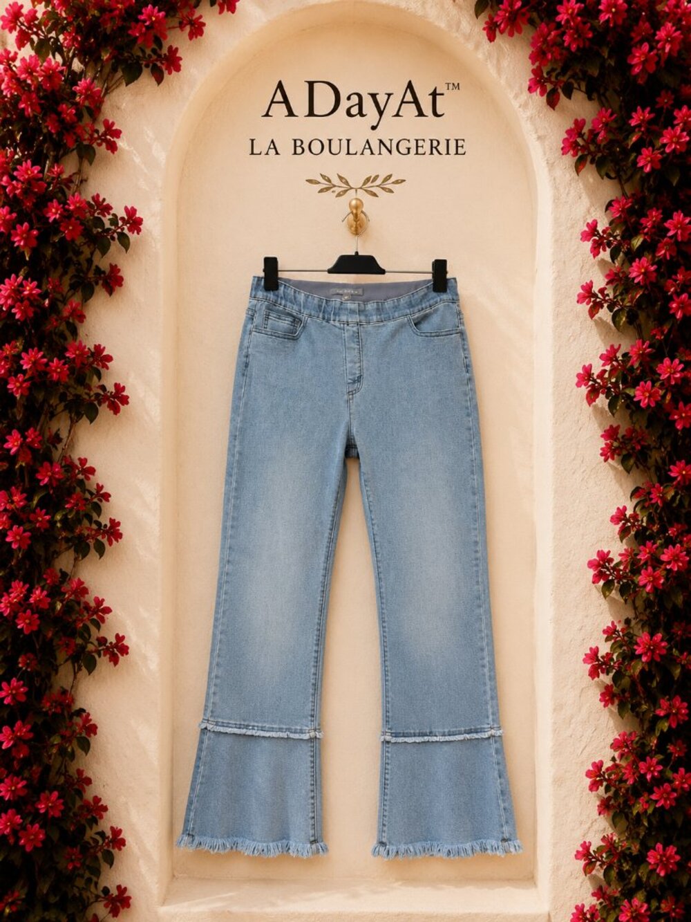 Boho Wide Festival Leg Cropped Frayed Jeans Raw Hem Festival Denim Via Ritina 10
